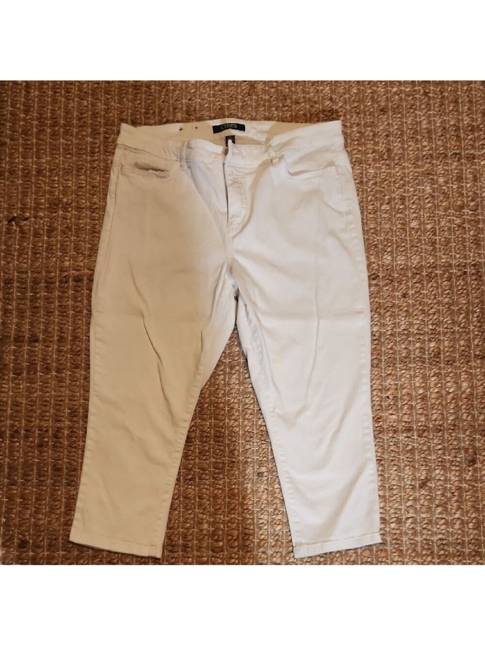Chaps Women's Cropped Pants - White